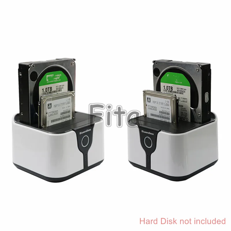 

UASP Dual Bay SATA to USB 3.0 External Hard Drive Base Multi-functional Docking Station for 2.5 / 3.5 inch 2.5'' 3.5'' HDD SSD