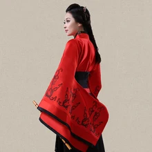 Династия Хань фиолетовый древний бренд китайский женский традиционный старинный Infanta платье в народном стиле один размер