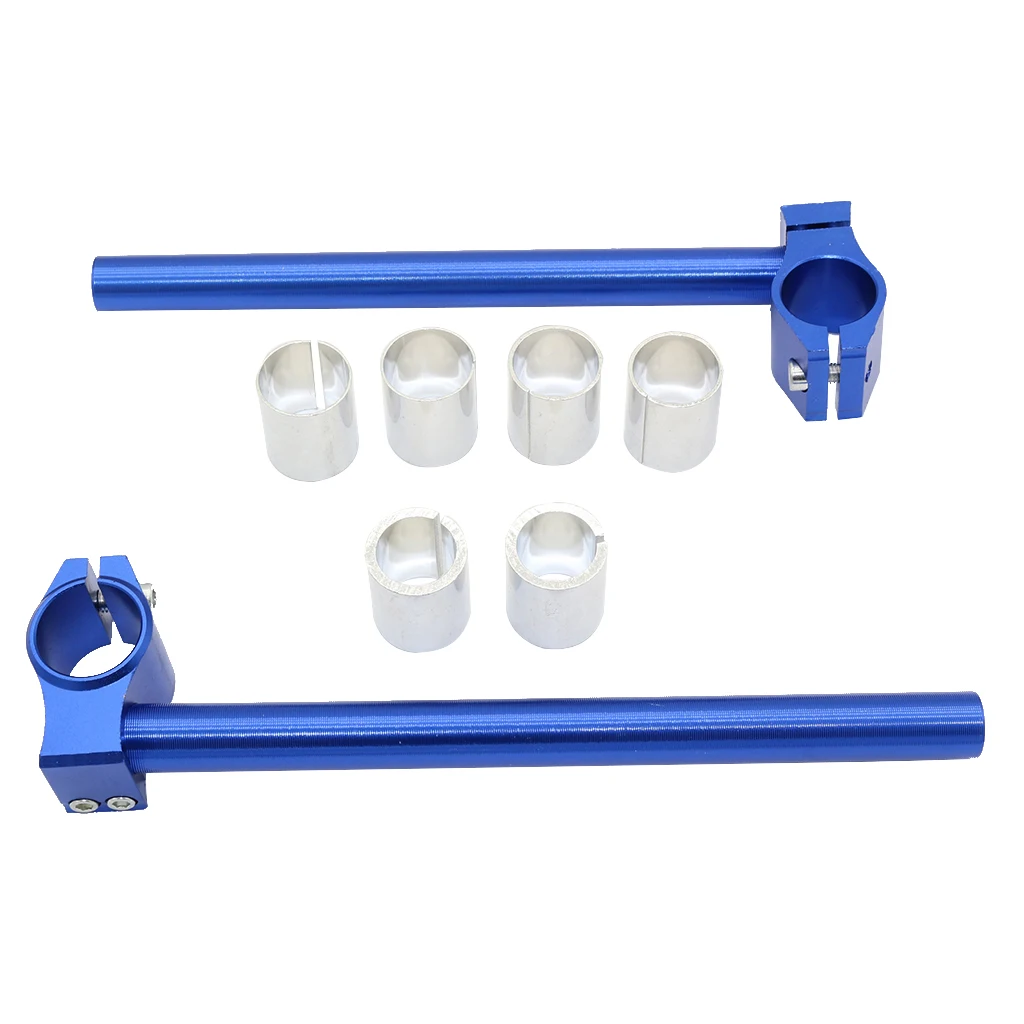 CNC Motorbike Handlebars Adjustable Clip On Fork Cafe Racer 25,29,30mm CNC Machined From T6061-T6 Billet Aluminum