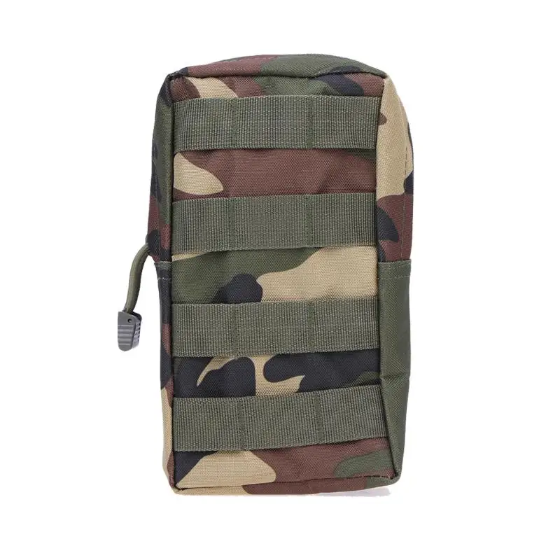 Наружная Мужская тактическая Сумка Molle, поясная сумка, маленький карман, военная сумка на молнии, тактические карманы, поясная сумка для бега - Цвет: A Camouflage