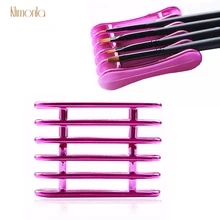 1 шт металлизированные для дизайна ногтей щеткодержатель пера 5 крупы Gold роза красная хранение накладных ногтей коробке, показывая Self подставка для ногтей Rest Красота инструменты