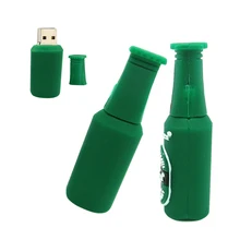 Hot Sale Green Beer Usb Flash Drive 32GB 64GB Pen Drive 4G 8G 16GB Memory Stick