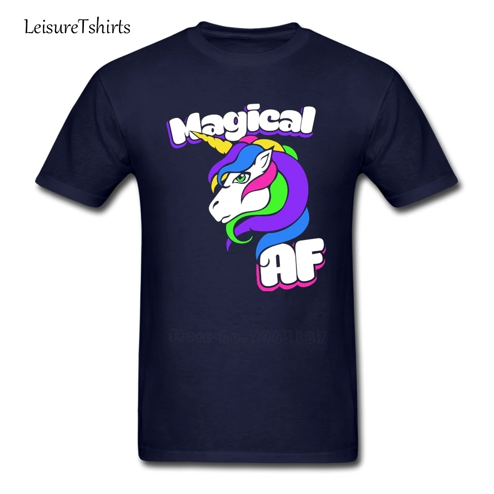 Magical AF Unicorn T Shirt Guys New Unique Tee Shirts High Quality T