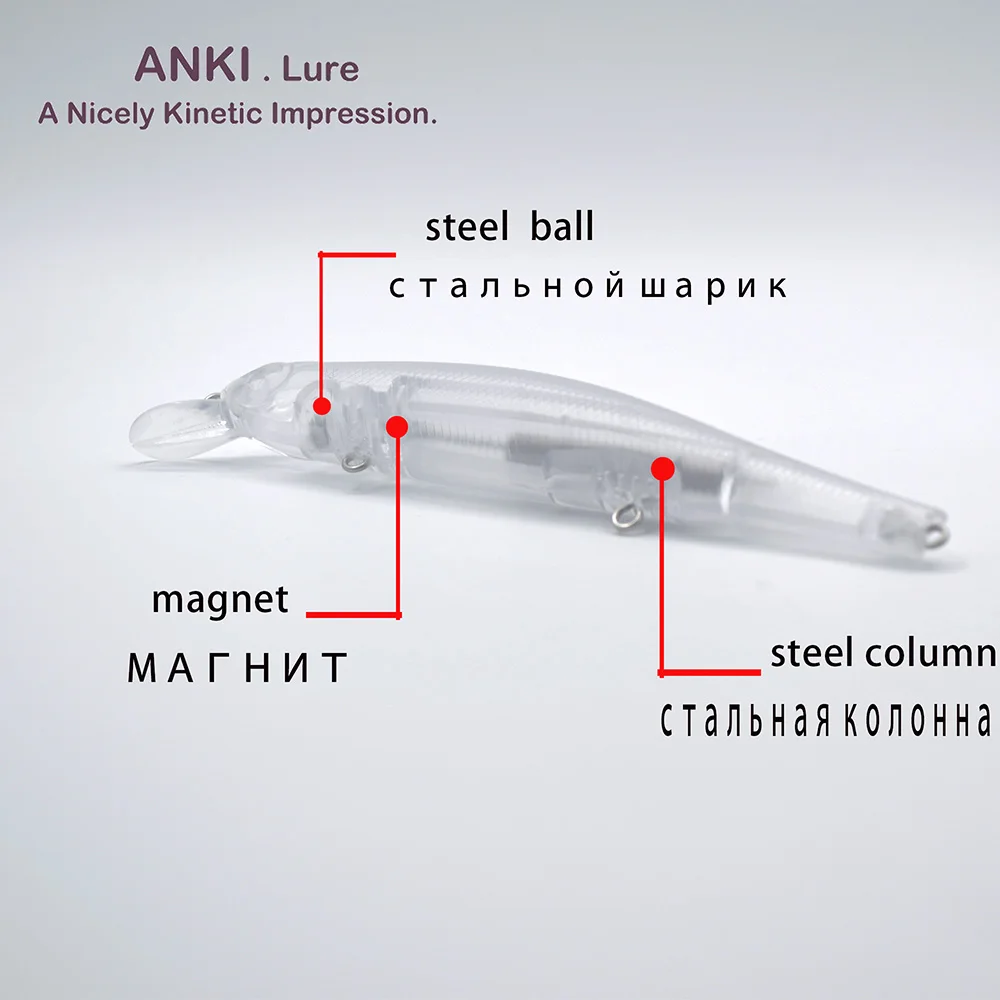 ANKI 110SP 17,5 г 11 см Магнитная весовая система длинная литая жесткая Рыбная приманка вобблер искусственная приманка PESCA Suspending Minnow