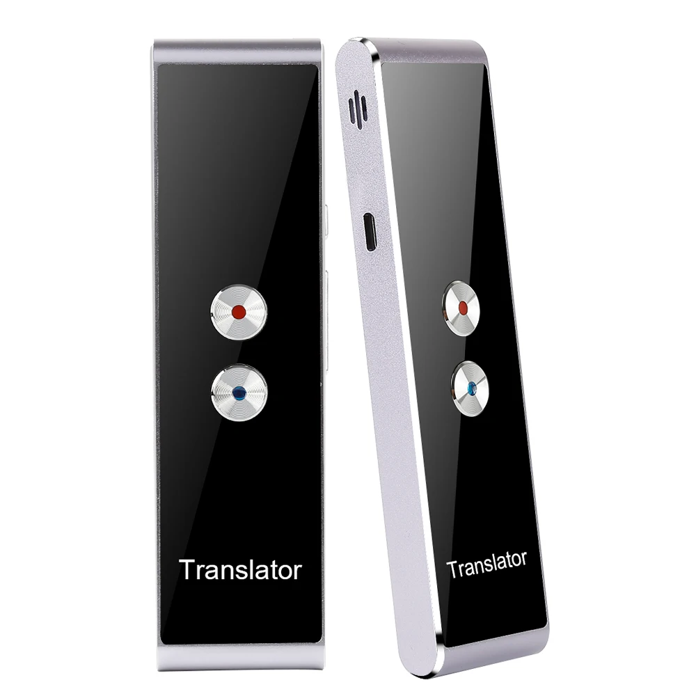 T8 портативный голосовой переводчик 40 язык s двухсторонний в режиме реального времени переводчик языка Bluetooth беспроводной перевод для