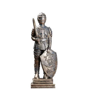 

Vantage Restoring Ancient Ways Industry Wind Armor Warriors Set Up Bar Children's Room Cabin Resin Sculpture Crafts Statue Decor