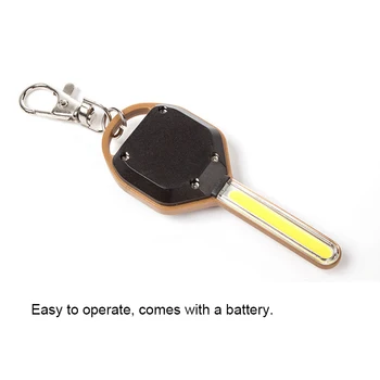 

New Hot Mini LED Flashlight Light Mini Key Shape Keychain Lamp Torch Emergency Camping Light