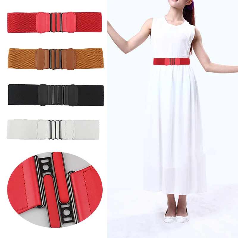 Waistband Women's Elastic Wide Belt Fashion Womens Waist Belts Lady