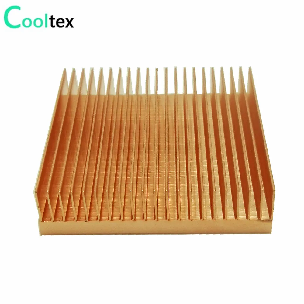 Купить чистый медный радиатор 40х40х10 мм затачивания плавник поделки ...