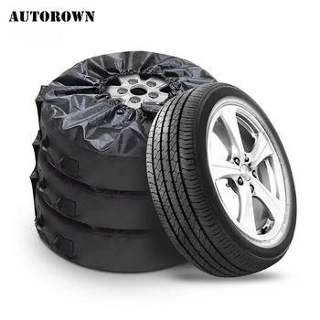 

AUTOROWN Polyester Tire Cover Case For Car Universal Size Automobile Winter and Summer Car Tires Storage Bag Dust-proof cover