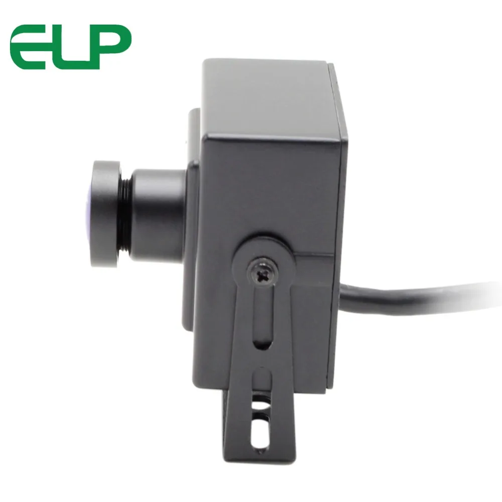 Мини камера ELP 1080P 2mp Sony IMX322 hd h.264 30fps с объективом рыбий глаз 170 градусов usb веб аудио