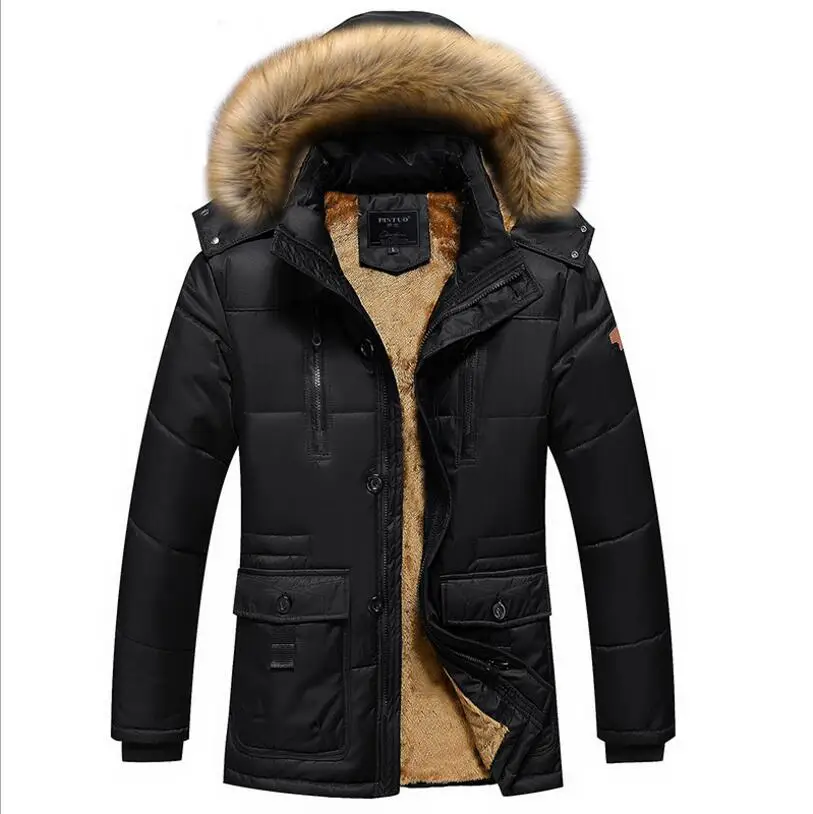 

Mens Winter Jackets And Coats Thicker Warm Parkas Large Size Men Winter Outwear Casual Down Jackets Loose Warm Parkas Size 5XL