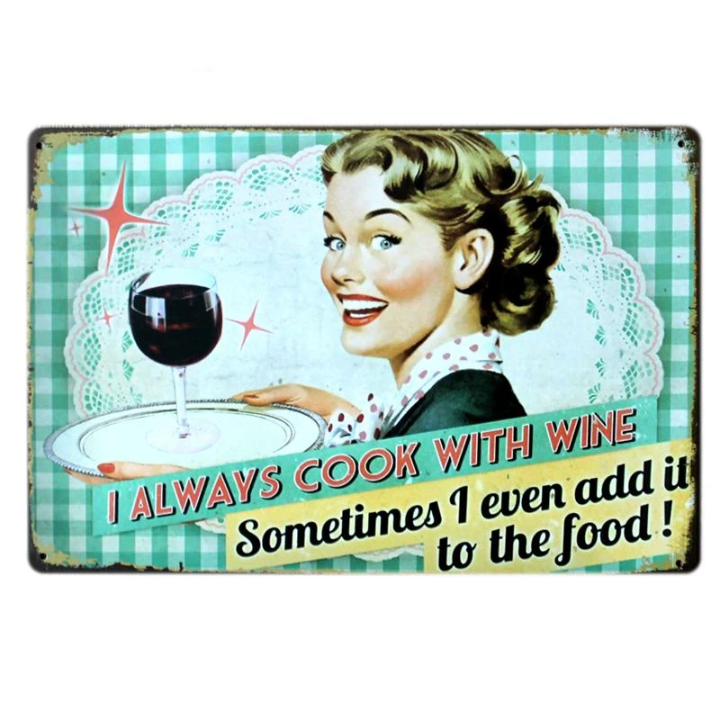 Tin Teken Gelukkige Verjaardag Cake Sexy Dame Metalen Schilderijen Bar Cafe Bakkerij Decor Vintage Huis Muur Art Sticker Tin Teken 20x30cm Plaques Signs Aliexpress