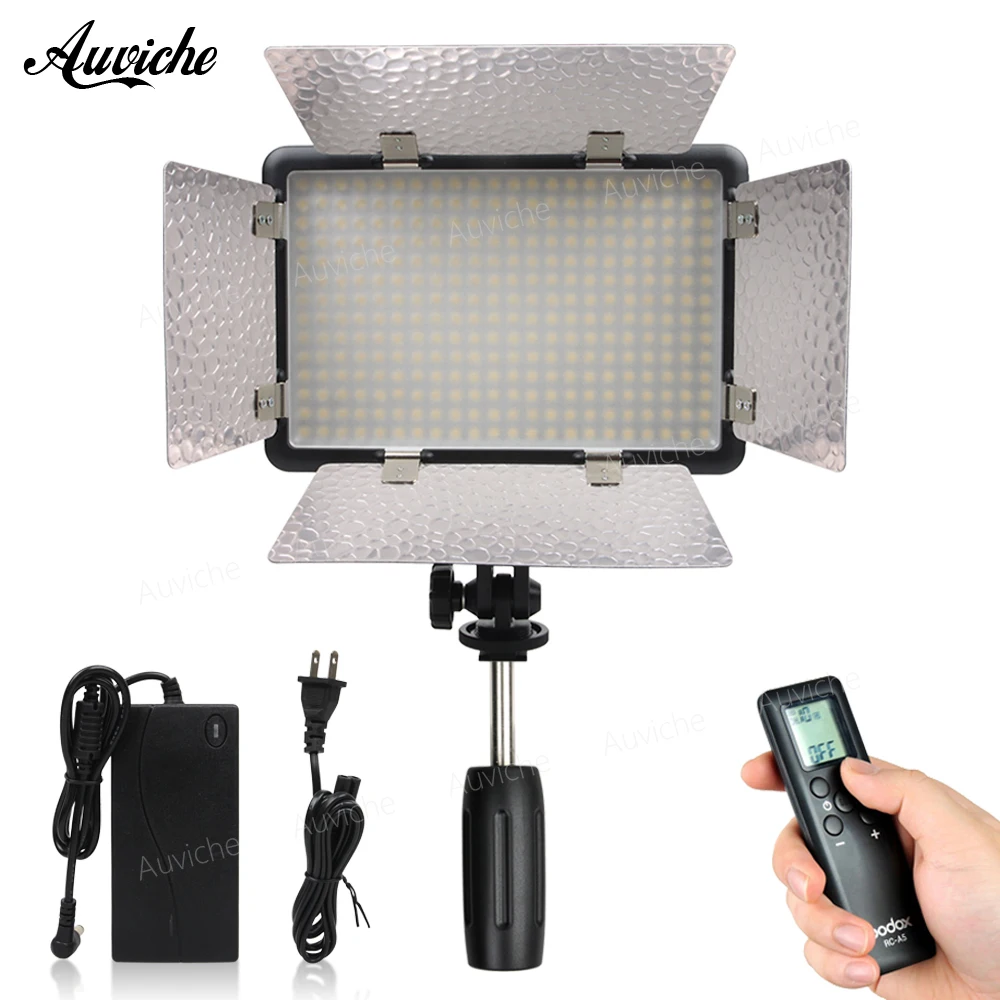 

Godox LED308II-Y 3300K LED Video LED light with Power adapter for DSLR Camera Camcorder Fill Light for Wedding News Interview