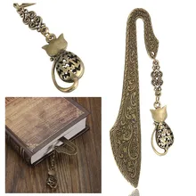 Кошка Закладка винтажные из металлического сплава книжная закладка для документов DIY подарочные украшения