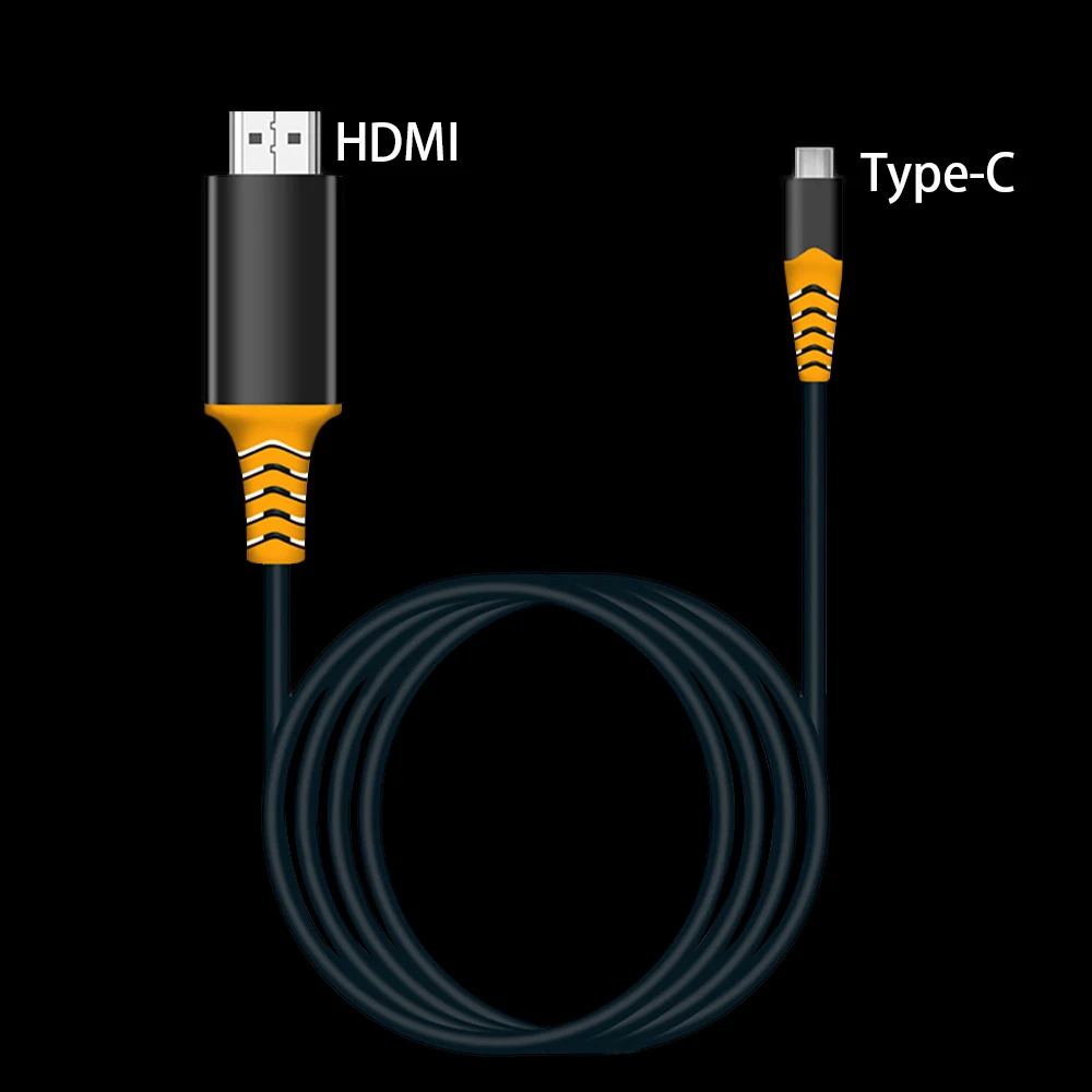 2 м тип-c USB-C конвертировать 4 к HDMI HDTV адаптер кабель Plug and Play дизайн для samsung huawei htc LG microsoft конверсионная линия