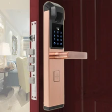 RAYKUBE биометрический электронный дверной замок с отпечатком пальца, умный цифровой замок с паролем, 4 в 1, бесключевая R-FZ3