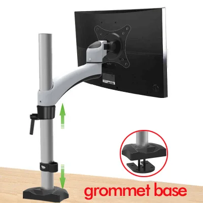 

DL-FE111 Height Adjustable 10"-27" LCD Monitor Desk Holder Arm Bracket 360 Degree Rotatable Computer Monitor Stand bracket