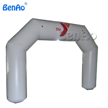 Price R011 20' White Color InflatableAir Tight Arch With Blower And Double Sided Digital Logo Printing