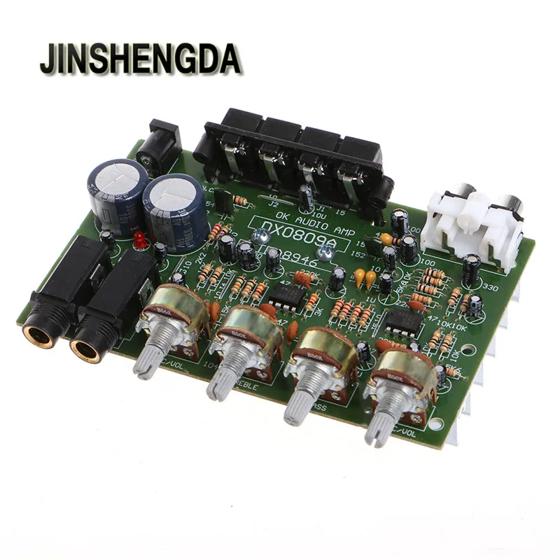 JINSHENGDA Amplifier 12V 60W Stereo Digital Audio Power Amplifier Board Electronic Circuit Module DIY JINSHENGDA Amplifier 12V 60W Stereo Digital Audio Power Amplifier Board Electronic Circuit Module DIY