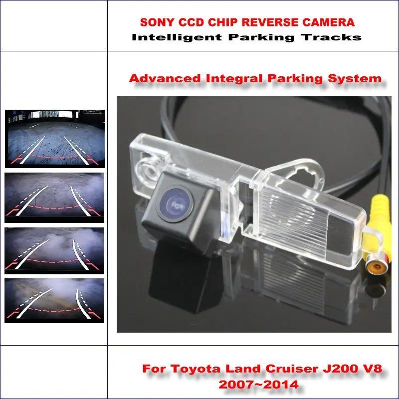 

HD CCD SONY Rear Camera For Toyota Land Cruiser J200 V8 Intelligent Parking Tracks Reverse Backup / NTSC RCA AUX 580 TV Lines