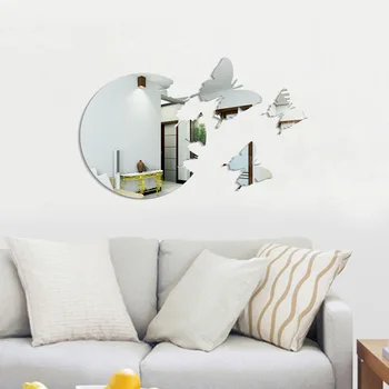 

Butterfly 3D Decorative Mirror Wall Stickers Bedroom Living Room Decoration Wall Decor Door Tile Bathroom Sticker Poster