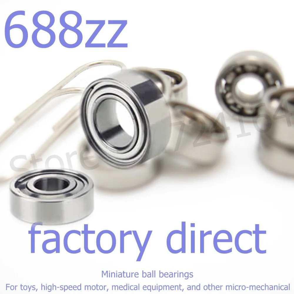 10 Bearing 684ZZ Shielded 4*9*4 mm Metric Ball Bearings