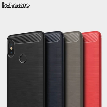 

100pcs Luxury Soft TPU Carbon Fiber Rubber Silicone Case For Xiaomi Redmi 8 8A 7 7A Note 8 Pro 8T K30 Anti-Knock Armor Cover