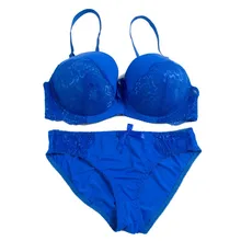 Сексуальные женские кружевные комплекты нижнего белья пуш-ап бюстгальтеры больших размеров женские наборы бюстгальтер+ трусы нижнее белье костюмы 75B~ 95B чашки для женщин