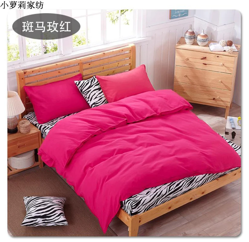

New 3D Pink cat Thickening cartoon kids bedding set 4pcs cotton Houses duvet cover bed sheet set linen quilt pillowcase set