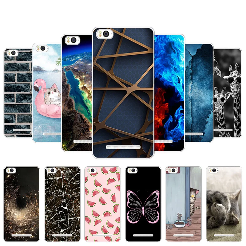 

Phone Case for Xiaomi Mi 4i Mi4i Mi4C Mi 4C Back Black Matte Flower Dog Cover Slim Soft Clear TPU for Xiaomi Mi4i Mi 4C Silicone