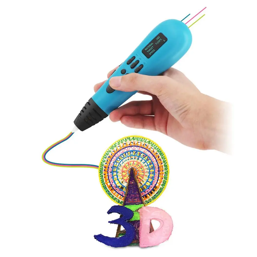 

2018 Dewang D11 3D Printing Pen Crafting Doodle Arts Modeling 1.75mm ABS/PLA Filament Drawing Tool US UK EU AU Plug