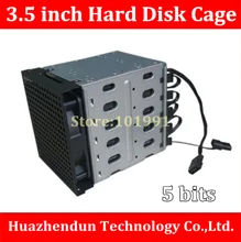 Free Shipping DHL/EMS Hard Disk Cage 3.5» Hard Disk Drive Mounting Bracket Kit Save Space Put in 5PCS hard drives