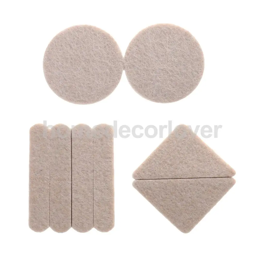 

8x High Quality Self Adhesive Furniture Scratch Protector Felt Pads Sets Hard Surfaces