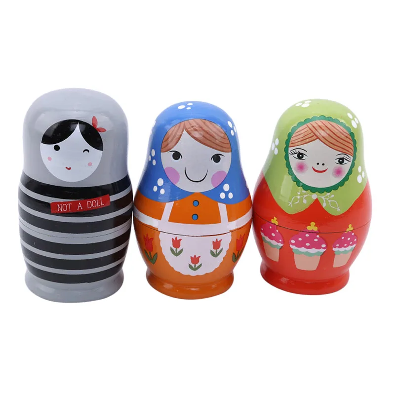 Новинка, милые русские животные, кукла редиска, Matryoshka, деревянные особенности, Рождественская игрушка, День Святого Валентина, подарок для влюбленных детей на день рождения - Цвет: 410967