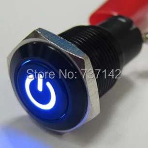 

(Hot !) 16mm Power symbol Latching push button switch(PM162F-11ZDT/B/12V/A/IP65 with power symbol,CE,ROHS)