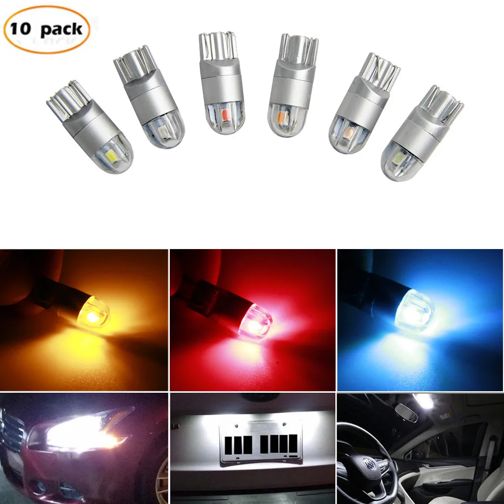 

10PCS 25MM X 9 MM T10 3030 2SMD 2LED Car Festoon Dome Interior Map Reading Light Bulb 12V 6W Trunk Area Dome Reading Lights