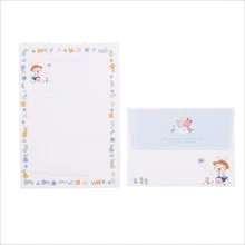 4PCS mini envelope letter paper set Korean cute simple love letter paper+ envelope gift special greeting card