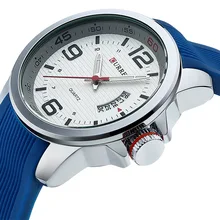 2015 CURREN Hommes Vogue Sport Montre Silicone Montre De Luxe Hommes Top Marque Militaire Montre Relogio Masculino Haute Qualité