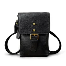 Мужская Мода Пояса из натуральной кожи Поясные сумки телефона нескольких Saddle Bag Crazy Horse Сумка для Для мужчин