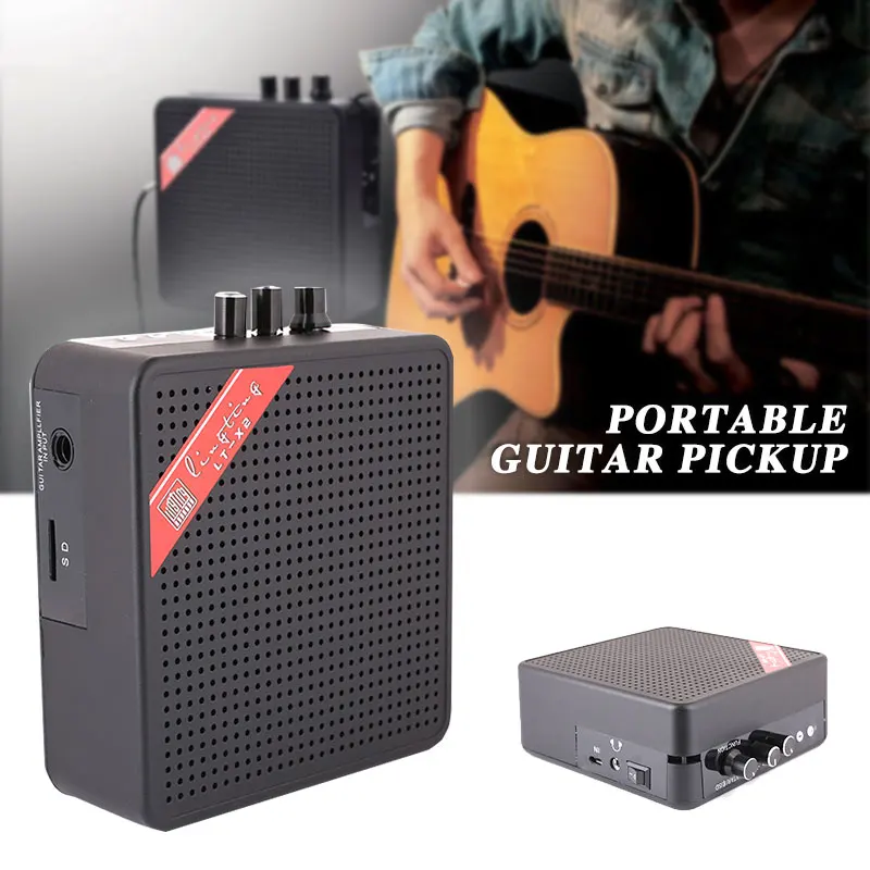 Portable Guitar Loudspeaker 3.5/6.5 mm Output Guitar