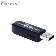 Горячая Распродажа MOSUNX кард-ридер подарков OTG Micro USB TF концентратор-картридер адаптер для Android мобильного телефона