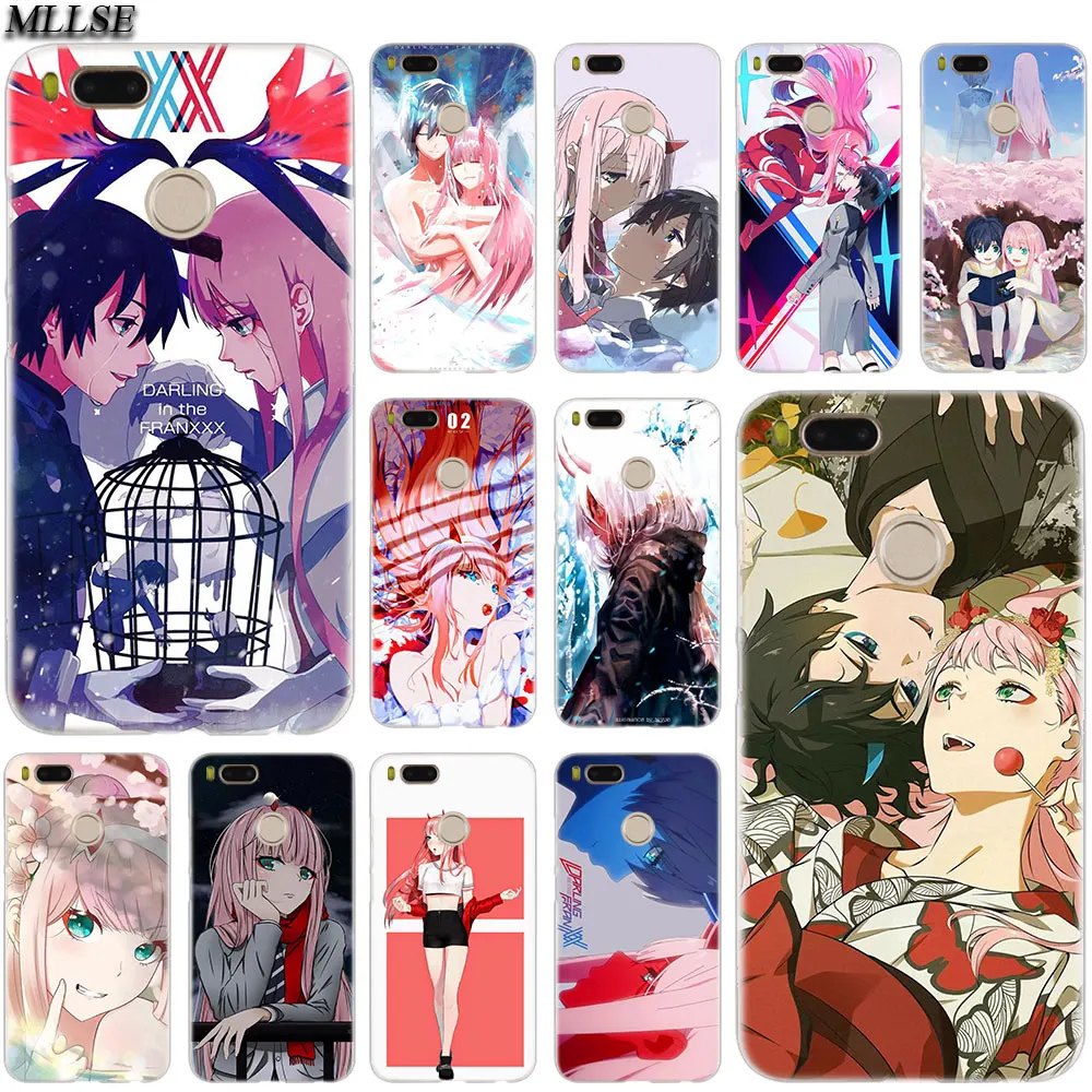 

MLLSE Anime Darling in the FranXX Case Cover for Xiaomi Mi Play Pocophone F1 8 A1 A2 Lite 6 6Plus Mix 3 2S Redmi Note 4x 5 6 S2