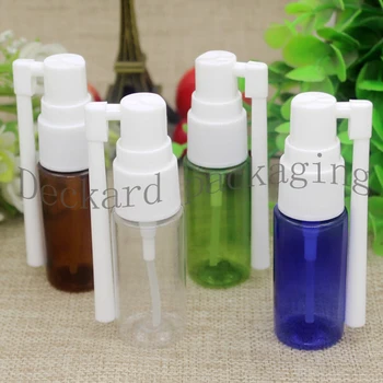 

100pcs 15ml Plastic Pointed cap Rotation Vial Nasal Spray Mist Atomizer Containers Pharmaceutical nose drops Refillable Bottles