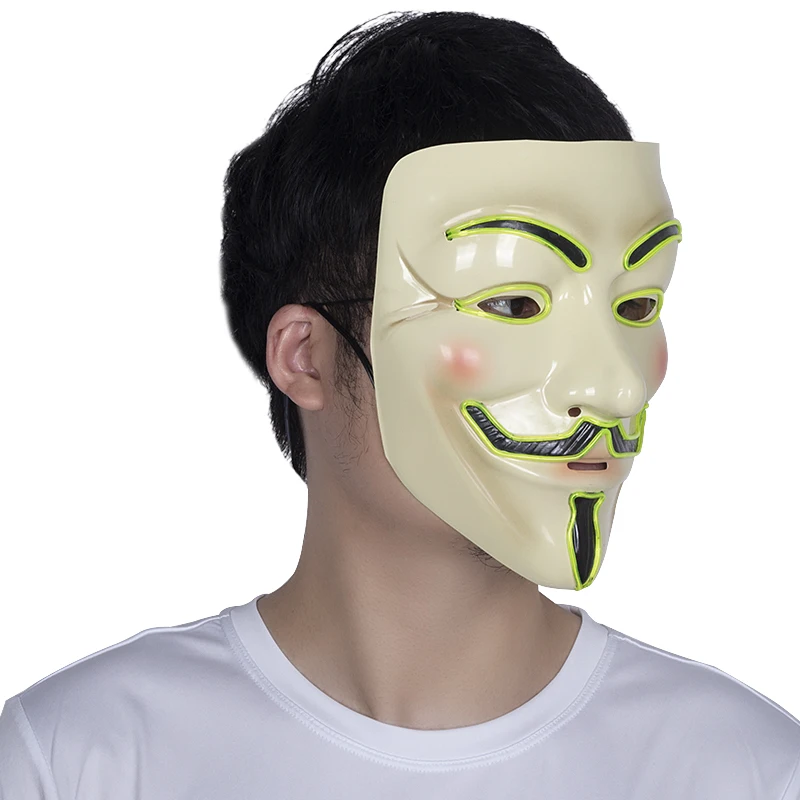 El светильник светодиодный V маска для вендетты Anonymous Guy Fawkes