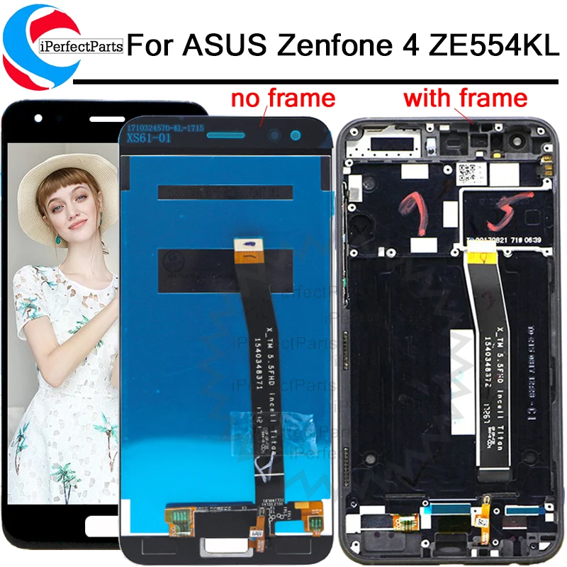 ЖК дисплей 5 дюйма для ASUS Zenfone 4 ZE554KL с сенсорным дигитайзером в сборе замена ZenFone