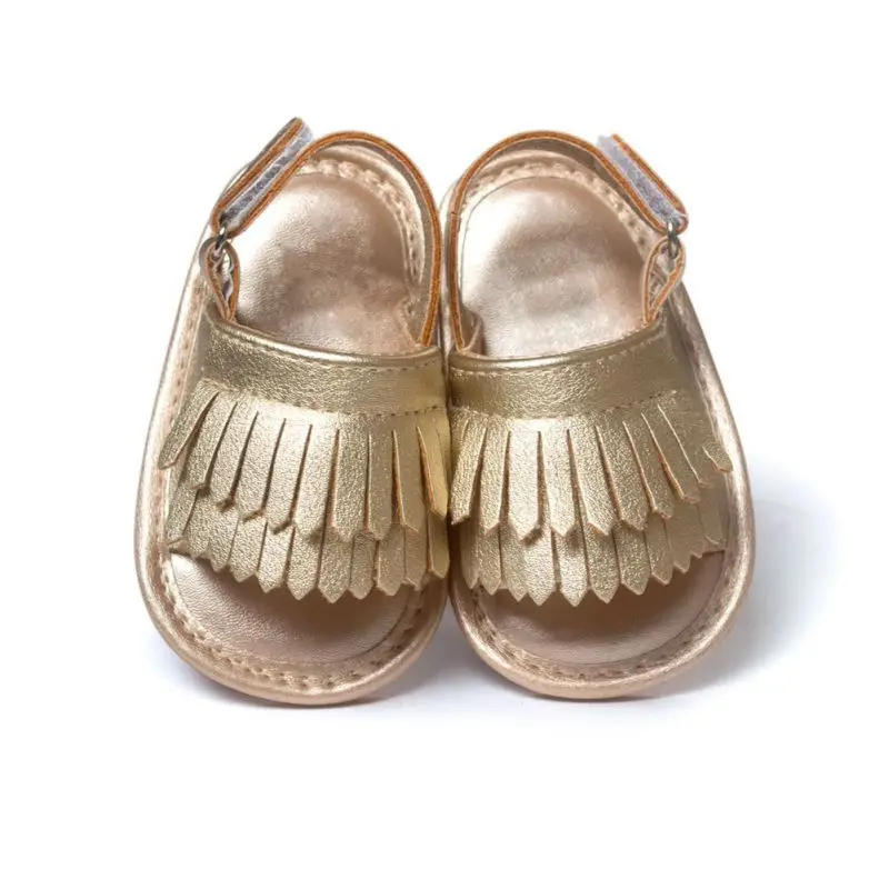 2017 Summer Children Shoes Prewalker PU Leather font b Baby b font Shoes Girls Princess Tassel
