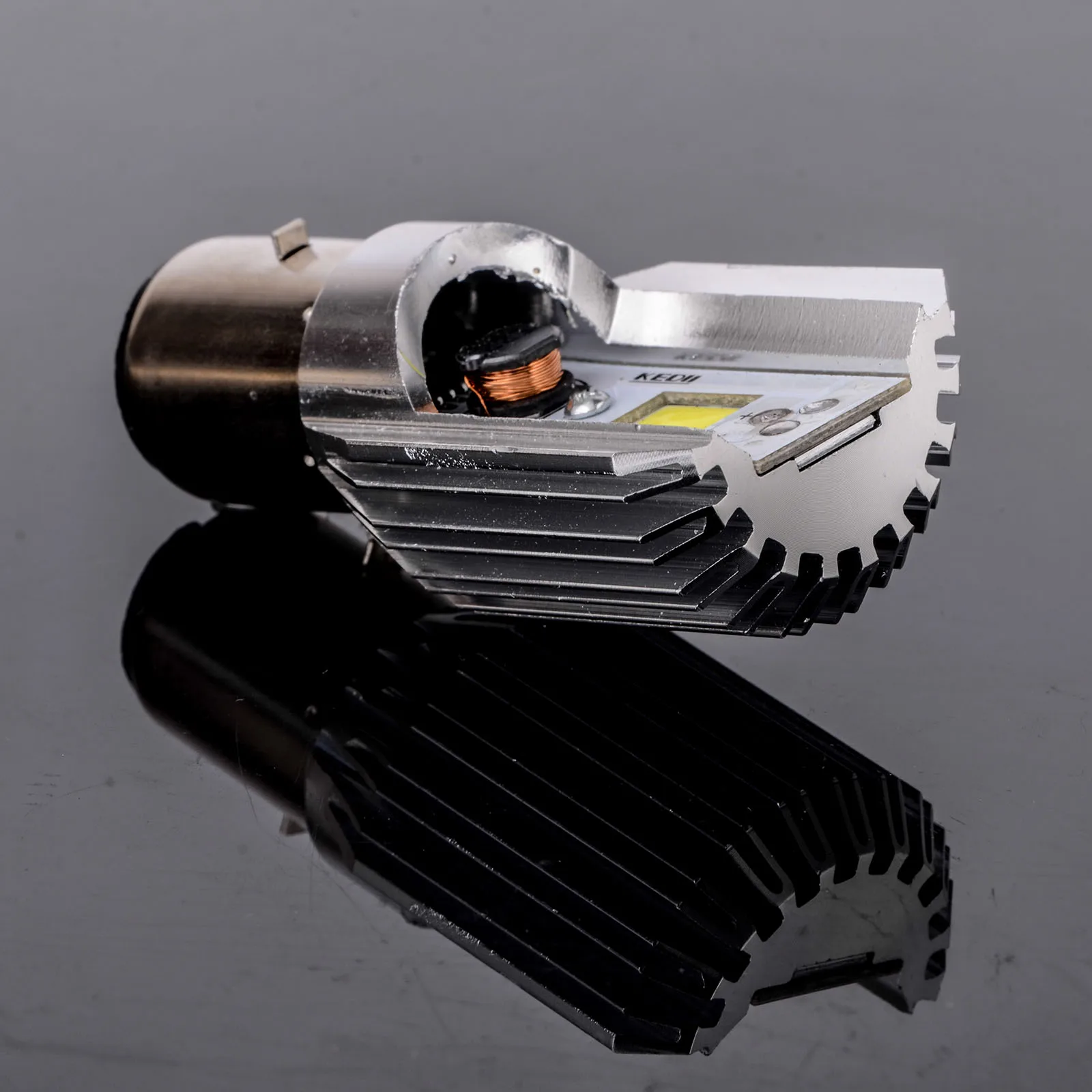 1pc H6 BA20D DC 6V-80V 12W COB LED Motorcycle Hi/Lo Beam Headlight Bulb White