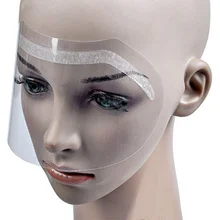 Новые женские парикмахерские принадлежности одноразовый лицевой щит для лака для волос пленка для парикмахерской для стрижки волос защитный чехол маска 50 шт