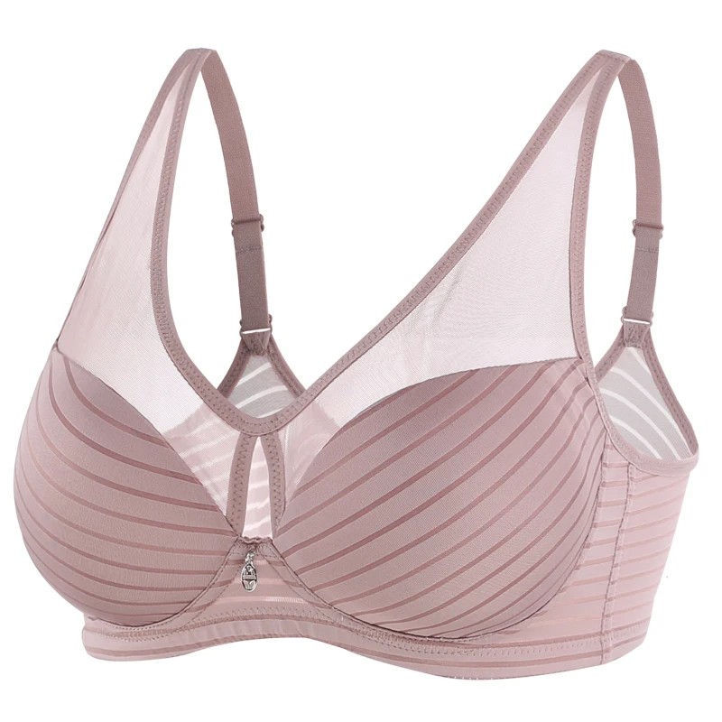 

Women's Plus Size Non Padded Full Coverage Firm Support Control Wire Free Bra M-5L